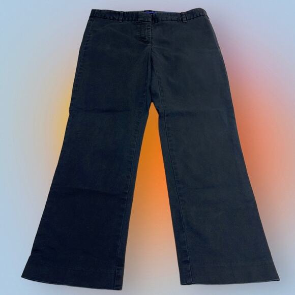 J. CREW Women’s 00 Black CITY FIT Chino Ankle Pant - Picture 2 of 4